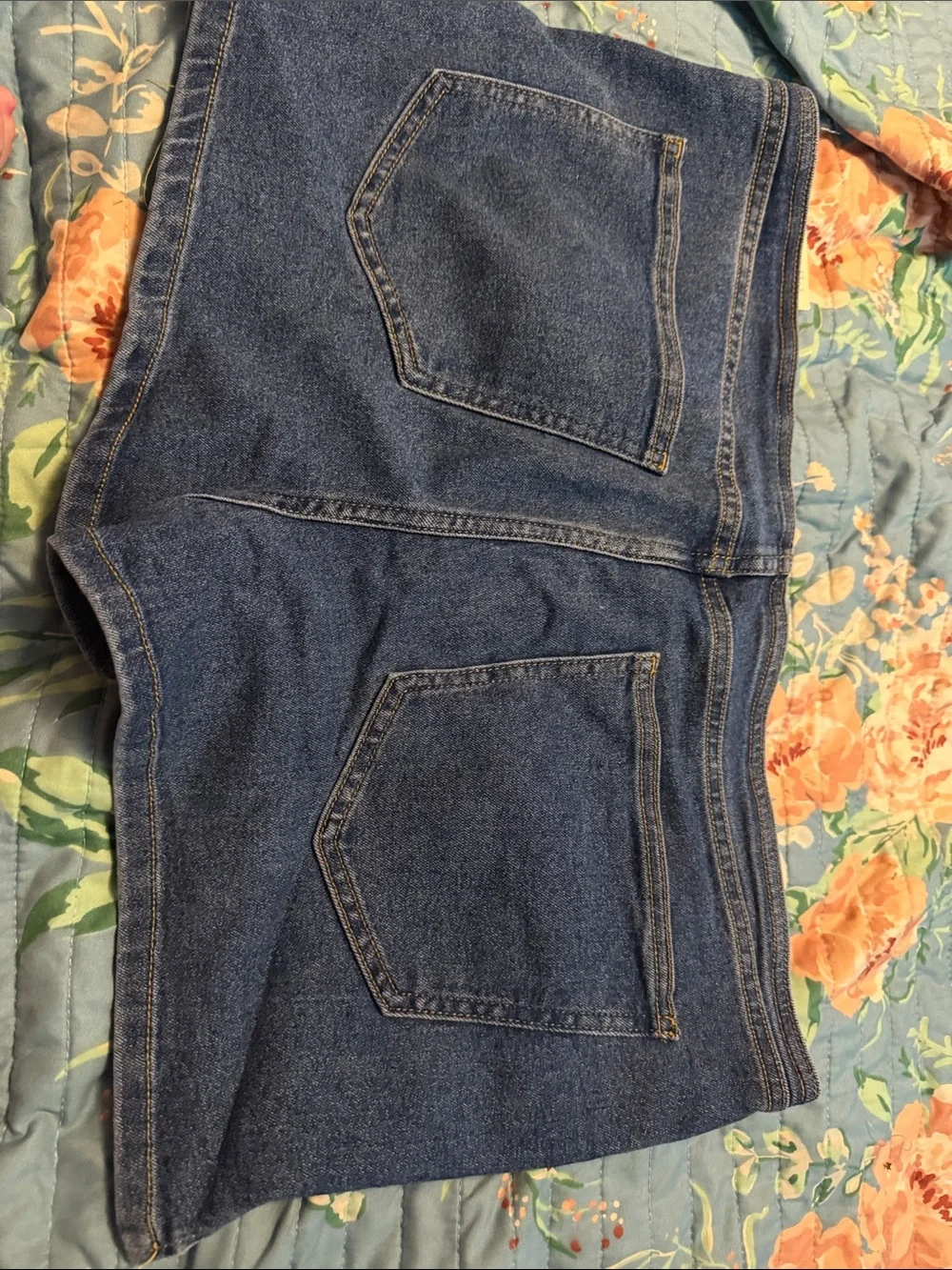 No Boundaries Dark Blue Denim Jean Shorts